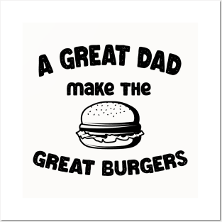 great dad great burger maker Posters and Art